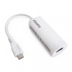 ZIPATO - RTL8152 Adaptateur Micro-USB vers Ethernet pour Zipatile