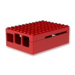 RASPBERRY PI3 - Boitier Pi Blox pour Raspberry Pi Modèles B+, 2 et 3 Modèles B, ABS, Rouge