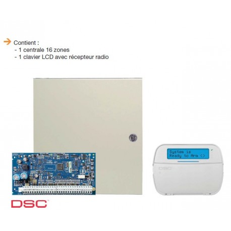 Alarme NEO DSC - Pack centrale alarme NEO 6 à 16 zones avec clavier