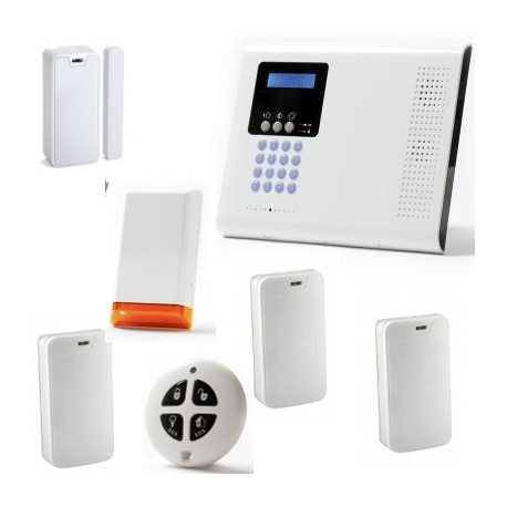 Alarme maison sans fil - Pack Iconnect IP / GSM F3 / F4 avec sirène