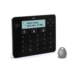 Risco RPKELP0000B - Clavier alarme Elegant Keypad noir lecteur de badge