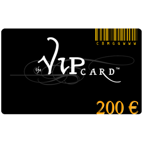 Carte cadeau VIP d'une valeur de 200€