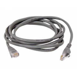 Ethernetkabel RJ45, UTP, M/M, CAT5 3M Grau
