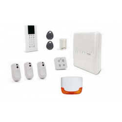 Alarma Risco Agility 4 - Alarma inalámbrica IP/PSTN/GSM 3 detectores de cámara de sirena para exteriores