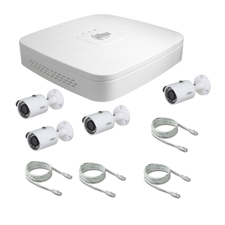 Dahua IP Video Surveillance Pack POE 2 Megapixel 4 Cameras