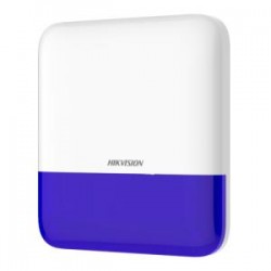 Hikvision DS-PS1-E-WE Blau - Blaue Funk-Alarmsirene für den Außenbereich