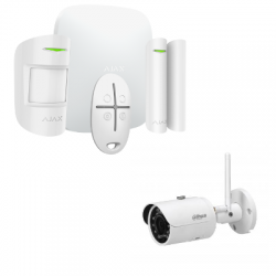 Allarme Ajax Starter Kit HUB 2 Plus - Allarme wireless con telecamera IP da 4 Megapixel