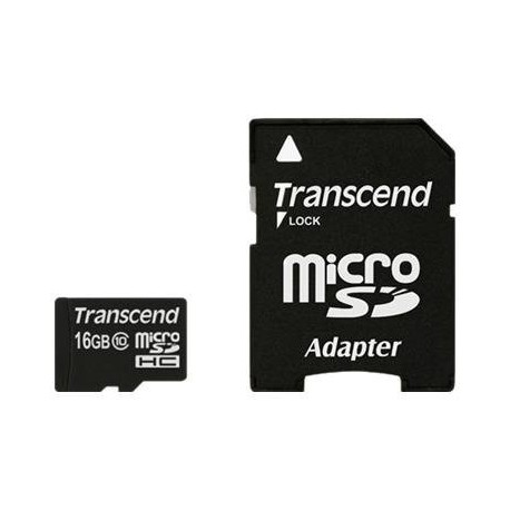 Tarjeta de memoria flash Transcend de 16 GB Clase 10