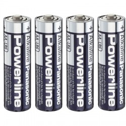 Powerline LR6 - Pack 4 Alkaline Batterien Typ AA 1.5V