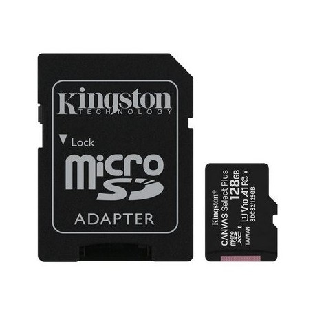 Kingston Canvas Select Plus SDCS2/128GB - Scheda di memoria flash da 128 GB