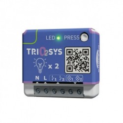 Trio2sys - Interruptor de pared para persiana enrollable de 1 llave EnOcean compatible con Celiane